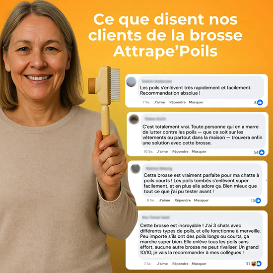 Brosse Attrape’Poils – Notre Bestseller